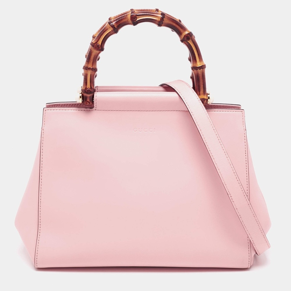 Gucci Pink Smooth Calfskin Leather Nymphaea ‼️Sharing Only‼️